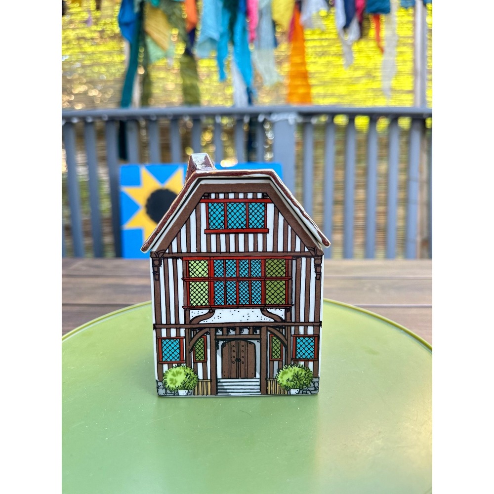 Vintage Ceramic Tea House Set Takahashi Decor Made in Japan Trinket Box - Picture 13 of 16